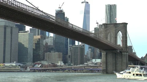 Brooklyn Bridge New York Stock Footage 124476748