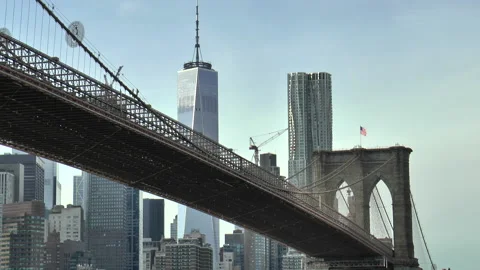Brooklyn Bridge New York Stock Footage 132203786