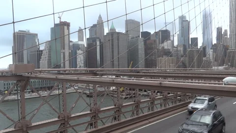 Brooklyn Bridge, New York Stock Footage 144332989