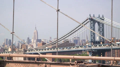 Brooklyn Bridge NY Stock Footage 32241504