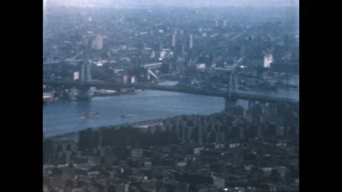 Brooklyn Bridge NYC 1963 Stock Footage 148129720
