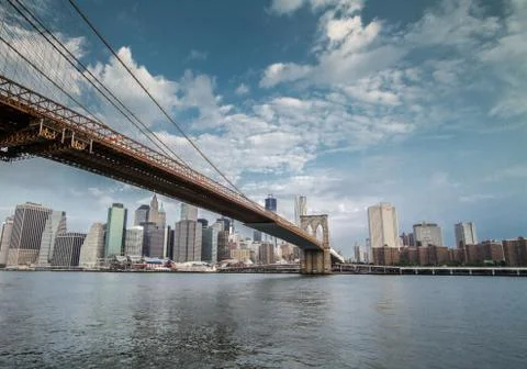 Brooklyn Bridge in NYC Stock Photos