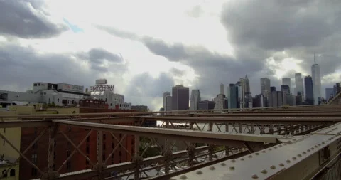 Brooklyn Bridge Pan 5.09.20 DJI Osmo 4K00000642 Stock Footage 130656182