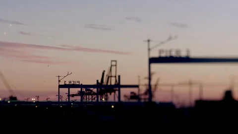 Brooklyn Bridge Park at Dusk Stock Footage 86211300