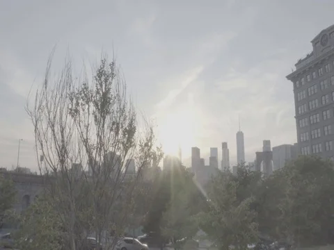 Brooklyn Bridge Reveal Stock Footage 75937219