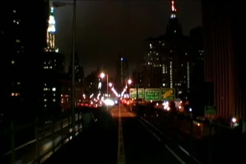 Brooklyn Bridge Speed Video stock 14815469