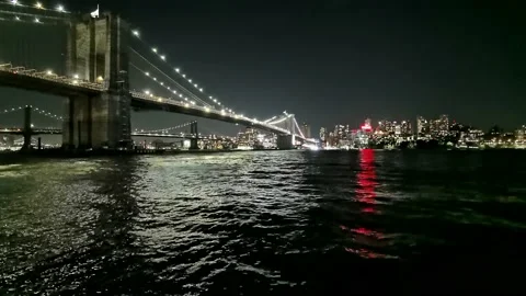 Brooklyn Bridge Time Laps Stock Footage 162346391