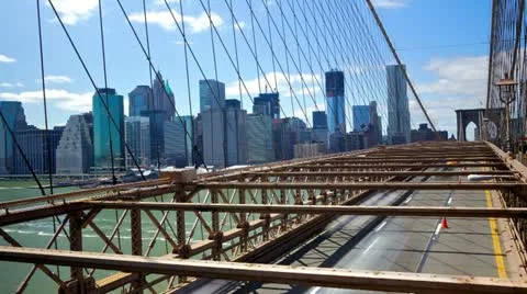 Brooklyn Bridge time lapse Stock-Footage 11059445