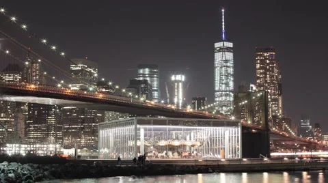Brooklyn Bridge time lapse Stock Footage 61110487