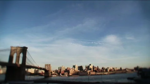 Brooklyn bridge time lapse New York-z1-1 Stock Footage 762392