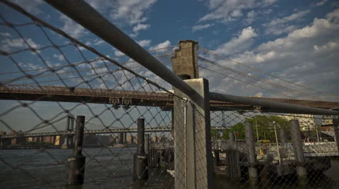 Brooklyn bridge timelapse 150513 1 HD 스톡 동영상 25485145
