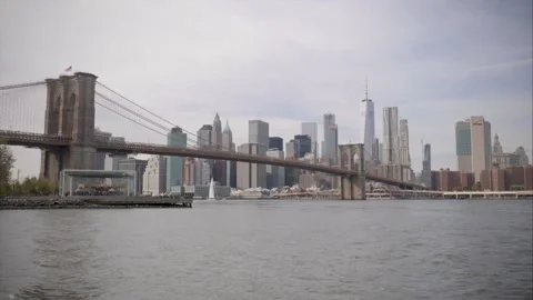 Brooklyn Bridge Timelapse Stock Footage 158894998