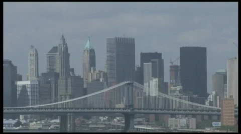 Brooklyn Bridge TimeLapse HD Stock Footage 489547