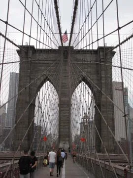 Brooklyn Bridge Tower Stock Photos