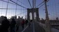 Brooklyn Bridge tower on the wooden walkway 4k or 4k+ Resolution