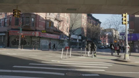 Brooklyn Crosswalk Stock Footage 265380624