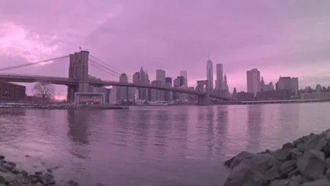 Brooklyn evening time lapse Stock Footage 78541685
