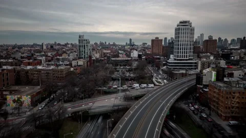 BROOKLYN HIGHWAY HYPERLAPSE Stockbeeldmateriaal 237183878