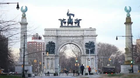 Brooklyn Monument 스톡 동영상 10571873