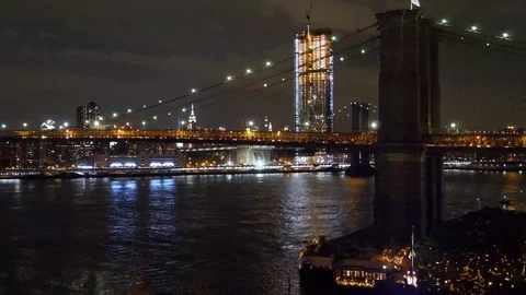 Brooklyn Night Stock Footage 126597076