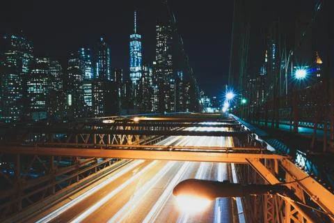 Brooklyn by Night Stock Photos