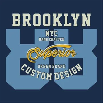 Brooklyn nyc superior Stock Illustration