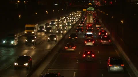 Brooklyn Queens Expressway Time Lapse 스톡 동영상 21234823