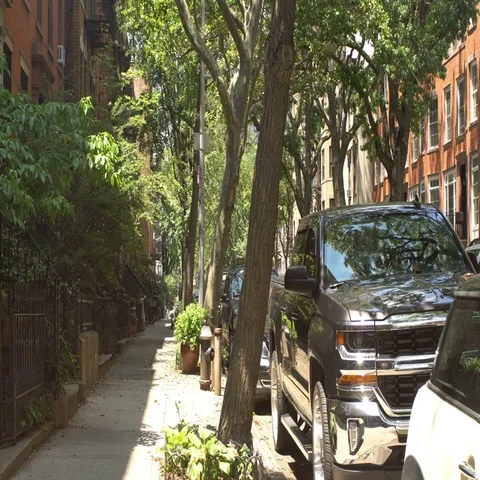 Brooklyn red brick buildings Stock Footage 69525767