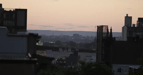Brooklyn rooftop sunset Vídeo Stock 247215545