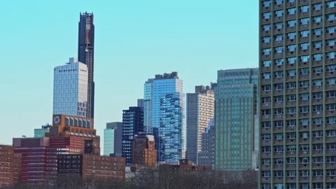 Brooklyn skyscrapers in New York United States Stock Footage 234088861