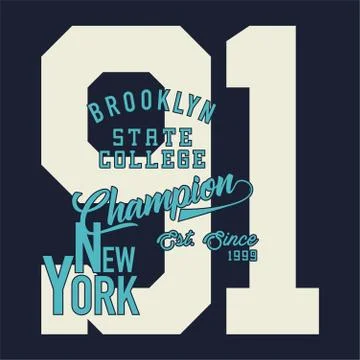 Brooklyn state college Stock Illustration