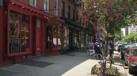 Brooklyn Storefronts. Boerum Hill Storefronts. Vídeo Stock 40061179