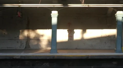 Brooklyn subway station Stock Footage 54821037