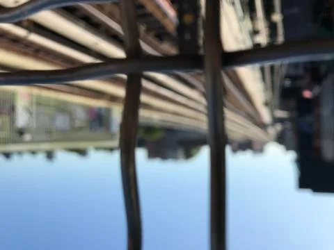 Brooklyn Subway Train Tracks Foto stock