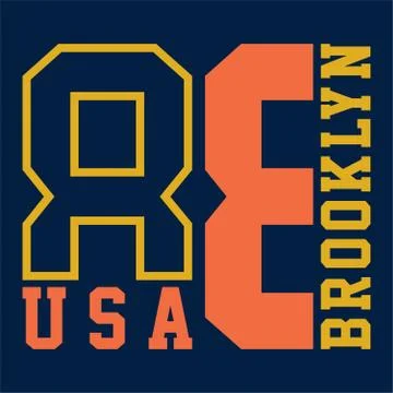 Brooklyn usa Stock Illustration