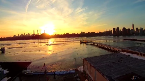 Brooklyn Winter Aerials Vídeos de archivo 48064879