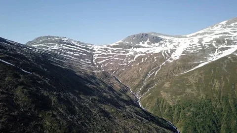 Brooks streaming down the mountain side Stock Footage 99067263