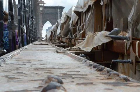 Brookyl Bridge Rust Stock Photos