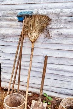 Broom And Shovel On A Vinales Farm Stock Photos