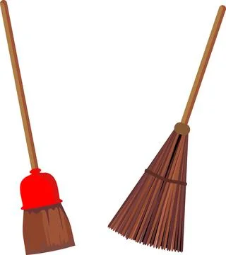 Broom Cleaning Tool Vector Stock Illustration