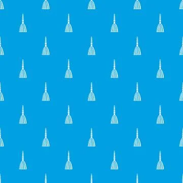 Broom floor pattern seamless blue 库存插图