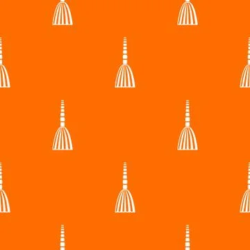 Broom floor pattern seamless Stock Illustration