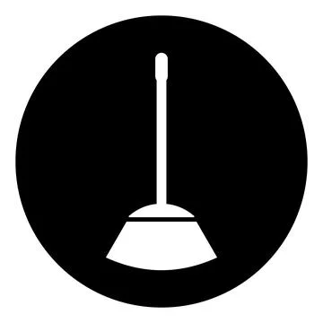 Broom icon design Stock Illustration