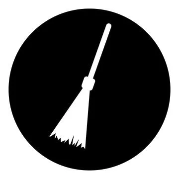 Broom icon design Stock Illustration