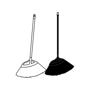Broom icon Stock Illustration