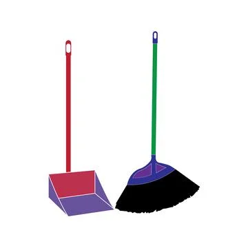 Broom icon Stock Illustration