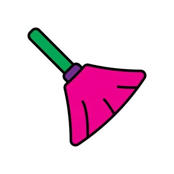 Broom icon vector design templates simple and modern Stock Illustration