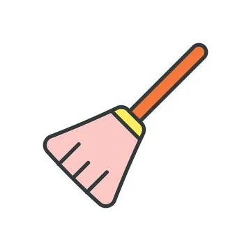 Broom icon vector design templates simple and modern Stock Illustration