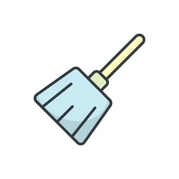 Broom icon vector design templates simple and modern Stock Illustration