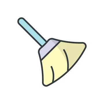 Broom icon vector design templates simple and modern Stock Illustration
